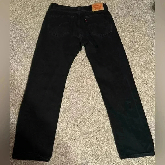 Black Levi’s 505 Straight Leg Jeans - Picture 2 of 4